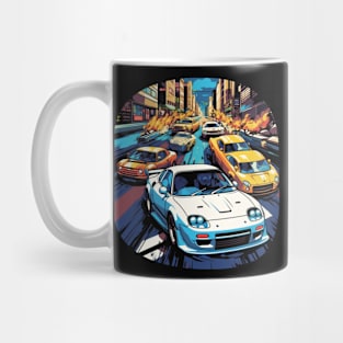 Mazda RX-7 in a Japanese street race Mug